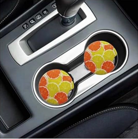 Customizable Car Coasters — 2-Pack