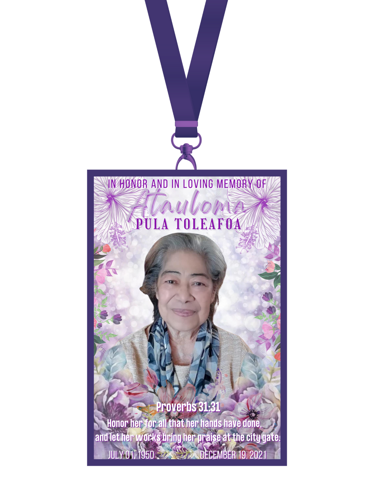 Medium -Custom Design for Lanyard (1-Side)